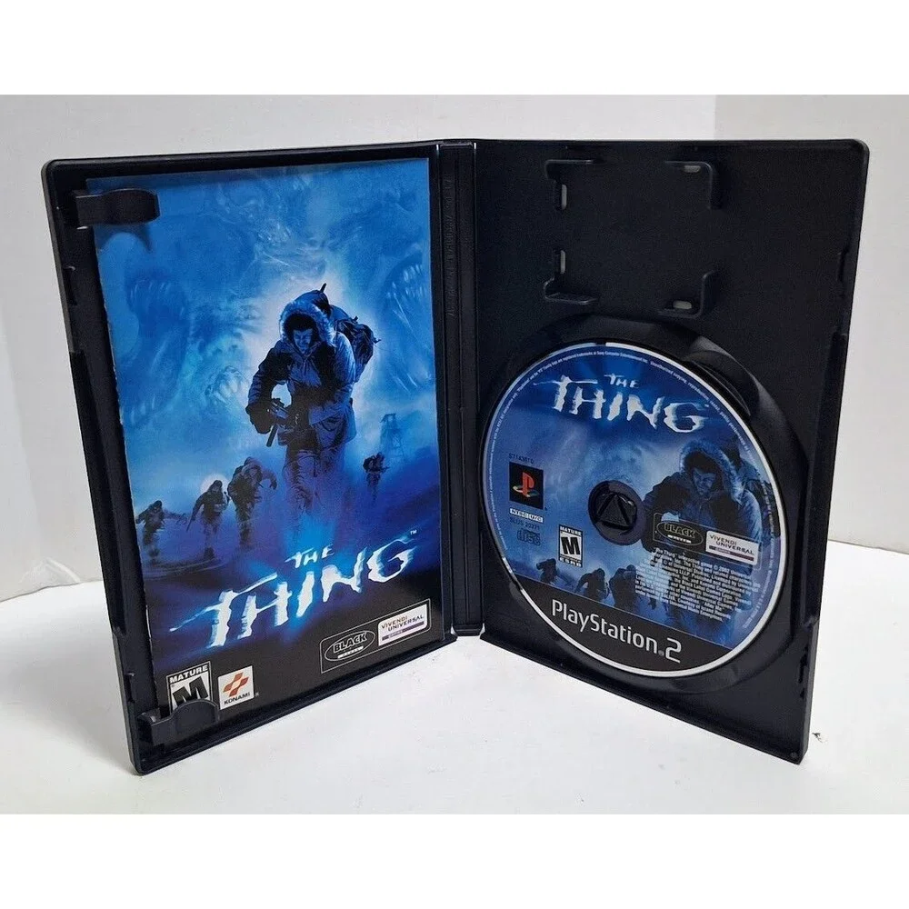 2002 SONY PLAYSTATON 2 PS2 KONAMI THE THING BLACK LABEL CIB COMPLETE IN BOX